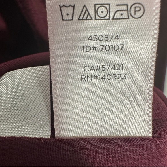 New! LOFT Burgundy Women's cami top, velvet, spaghetti straps, size S, fall - Picture 6 of 8